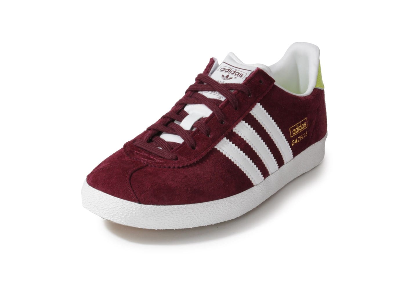 adidas gazelle bordeaux blanc